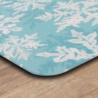 Mohawk Dri-pro Deluxe Cushion Mat Holiday Flakes Teal 1'8