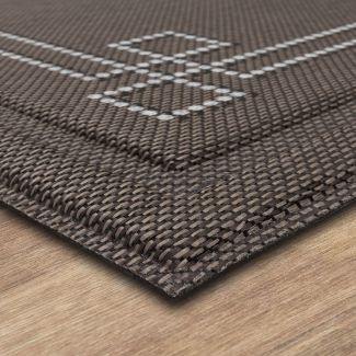 Mohawk Textured Entry Mat Flagstone Monogram R Multi 2'0