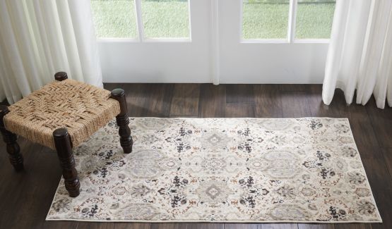 Nourison Home Silver Screen Grey Slate 2'2