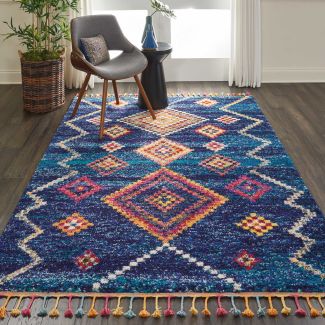 Nourison Home Nomad Navy 6'7