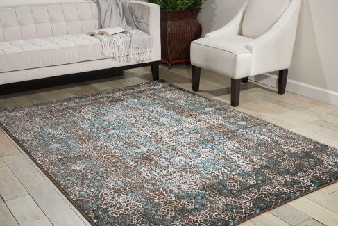 Nourison Home Karma Blue 3'9