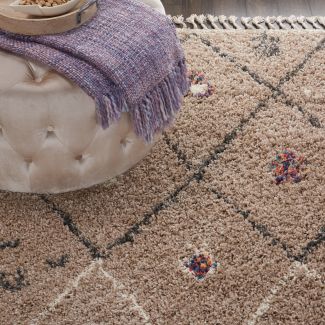 Nourison Home Denmark Shag Tan 4' x 6'3