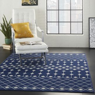 Nourison Home Grafix Navy