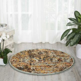 Nourison Home Delano Blue 3'4