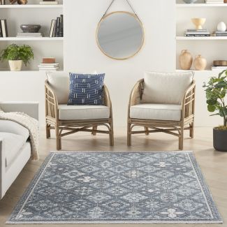Nourison Home Lennox Blue/Grey 4' x 6'