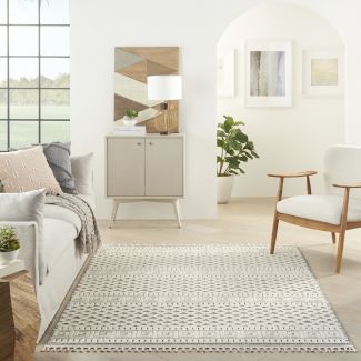 Nourison Home Paxton Ivory/Grey 5'3