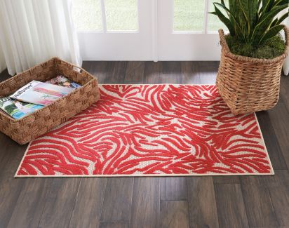 Nourison Home Aloha Red 2'8