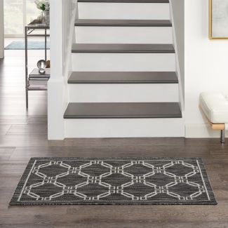 Nourison Home Country Side Charcoal 2'2