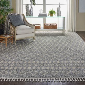 Nourison Home Moroccan Shag Silver 7'10