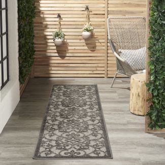 Nourison Home Aloha Grey/Charcoal