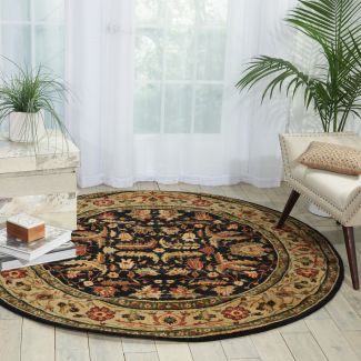 Nourison Home Living Treasures Midnight 5'10
