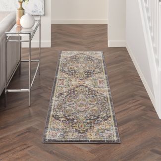 Nourison Home Soraya Charcoal Multi 2'2