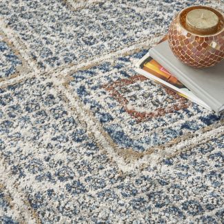 Nourison Home Quarry Blue/Multi 3'9