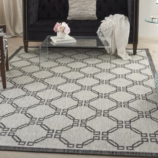 Nourison Home Country Side Ivory/Charcoal 6' x 9'