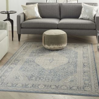 Nourison Home Malta Blue 3'11