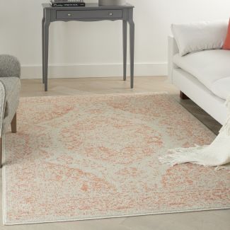 Nourison Home Tranquil Ivory/Pink 4' x 6'