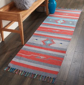 Nourison Home Baja Gry/Red