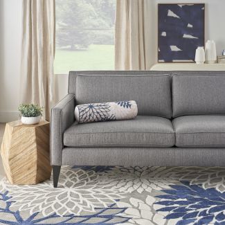 Nourison Home Aloha Ivory/Navy