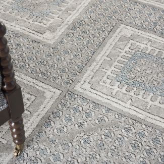 Nourison Home Quarry Grey/Ivory/Blue 6'7