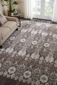 Nourison Home Silver Screen Mocha/Slate 9' x 12'