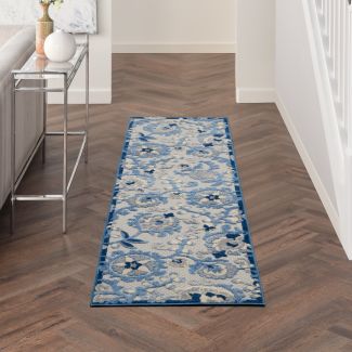 Nourison Home Aloha Blue/Grey