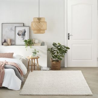 Nourison Home Cozy Shimmer Ivory Silver