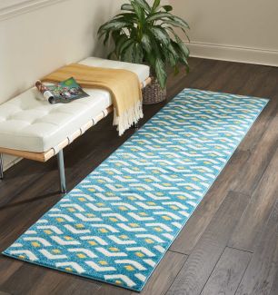 Nourison Home Harper Blue 2'2