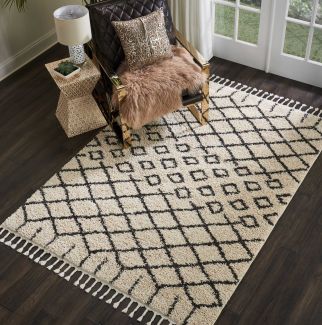 Nourison Home Moroccan Shag Cream 5'3