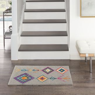 Nourison Home Passion Grey Multicolor 1'10