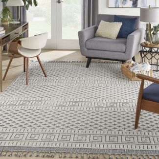 Nourison Home Paxton Ivory/Slate 7'10