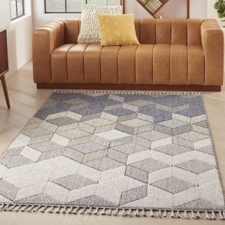 Nourison Home Paxton Grey/Slate 4' x 6'2
