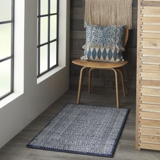 Nourison Home Palermo Navy/Grey 2'2