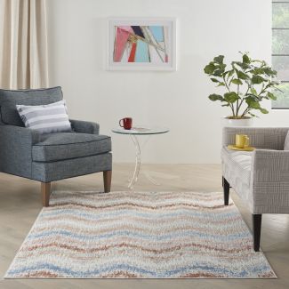 Nourison Home Elation Ivory Multicolor 4' x 6'