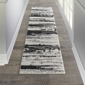 Nourison Home Zermatt Ivory/Charcoal 2'2