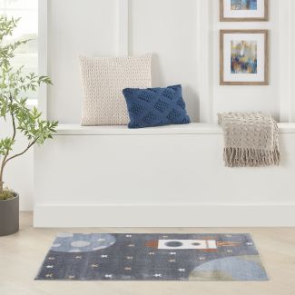 Nourison Home Astra Machine Washable Sky Blue