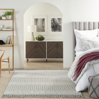Nourison Home Paxton Ivory/Slate 4' x 6'2