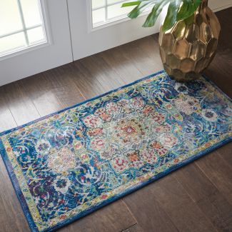 Nourison Home Ankara Global Blue