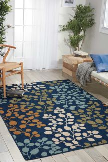 Nourison Home Caribbean Navy 1'9