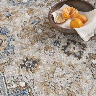 Nourison Home Quarry Grey/Light Blue 6'7