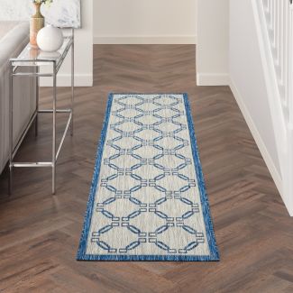 Nourison Home Country Side Ivory Blue 2'2