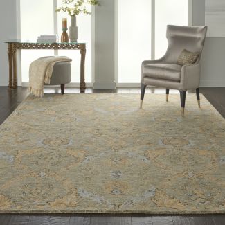 Nourison Home Azura Taupe/Blue 8' x 11'