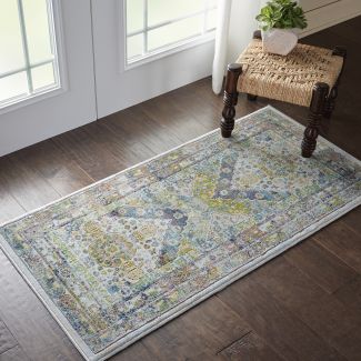 Nourison Home Ankara Global Blue/Green