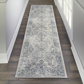 Nourison Home Malta Ivory/Blue 9' x 12'