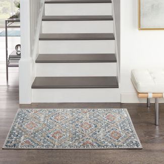 Nourison Home Quarry Blue/Ivory 2'2
