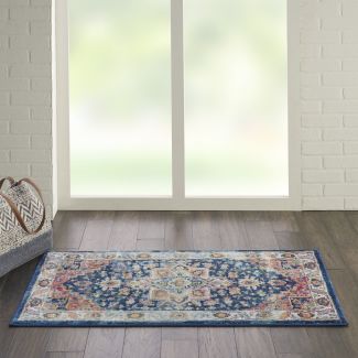 Nourison Home Ankara Global Blue/Multicolor