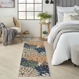 Nourison Home Aloha Blue Green