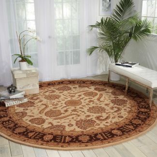 Nourison Home Heritage Hall Beige 9' x Round