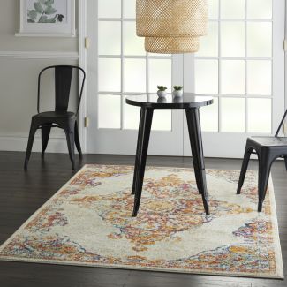 Nourison Home Persian Vintage Ivory/Multi 5'3