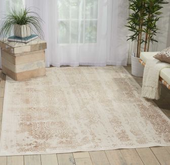 Nourison Home Silver Screen Ivory/Mocha 6'7