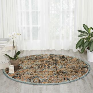 Nourison Home Delano Blue 5'3